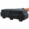 Ac Works 1.5ft 10/3 TT-30P RV/Generator 30A Plug to 3 Household Outlets TT30W515-018